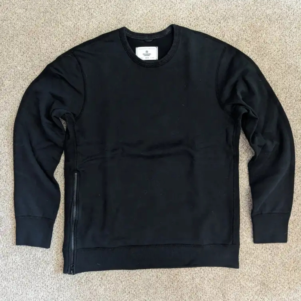 Reigning Champ Midweight Terry Crewneck Sweatshirt with side zip